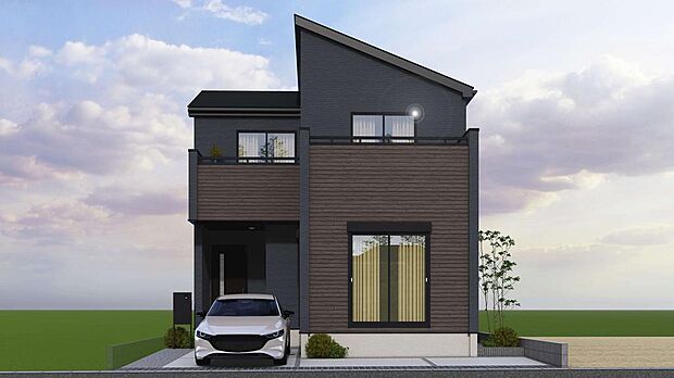 活気あるスーパーやドラッグストア、コンビニ等の商業施設まで徒歩5分圏内!人のつながりが感じられる、あたたかい街に全2邸が誕生!※完成イメージパース