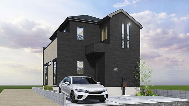 住みたい街ランキング１位の大宮から近い『さいたま市北区』に南東向きの陽光あふれる全２邸！　※施工例パース