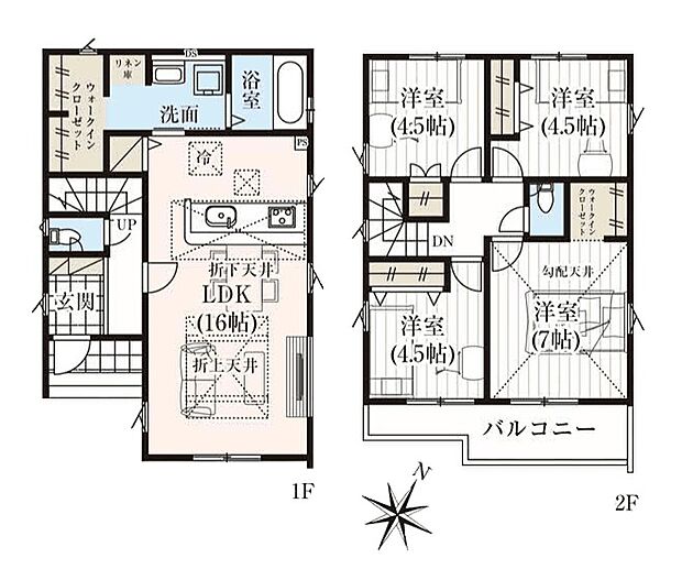 【４ＬＤＫ】ウォークインクローゼット+リネン庫