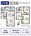 間取り：【２号棟】3699万円