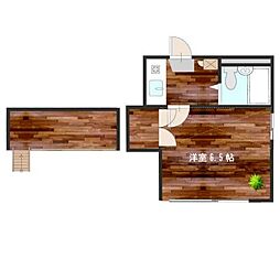 ユトリロ宮下町 1階1Kの間取り