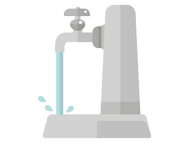 【外水栓(設備画像)】　立水栓で気軽に使いやすく、手洗いしやすい形状です。ホースをつなげば、洗車やガーデニングなどにもご活用いただけます。