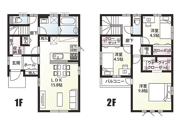 H号棟　間取り図