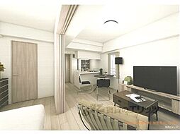 京都市営烏丸線 十条駅 徒歩4分の賃貸マンション 4階1LDKのリビング/ダイニング