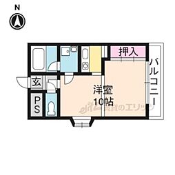 ヴァンヴェール35 ワンルームの間取図画像