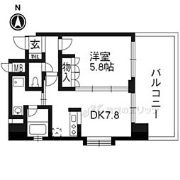 音羽ハイツ 1DKの間取図画像