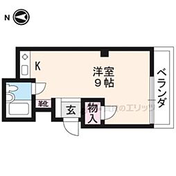 高雄ビル ワンルームの間取図画像