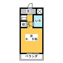 日本橋ロイヤルプラザ ワンルームの間取図画像