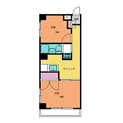 ＫＯＤＡヒルズ亀戸 4階2Kの間取り
