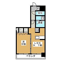 エスティメゾン錦糸町2 1LDKの間取図画像