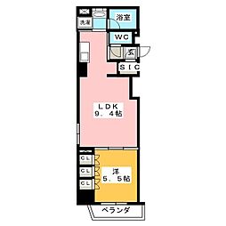 パークアクシス錦糸町ヴェール 1LDKの間取図画像