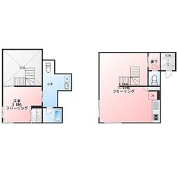 ブライト住吉 1LDKの間取図画像