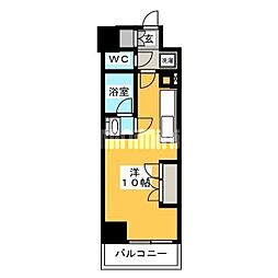 パークアクシス錦糸町ヴェール ワンルームの間取図画像