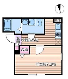 ＩＲＯＨＡ浅草 4階1Kの間取り
