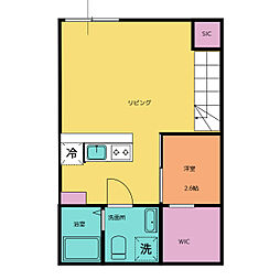 アルカンセル押上 1階1SLDKの間取り