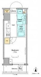 プラウドフラット本所吾妻橋 3階1Kの間取り