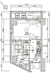 ARTESSIMOESK 1Kの間取図画像