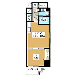Graceland 1LDKの間取図画像