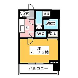PRIMEURBANとうきょうスカイツリー 1Kの間取図画像