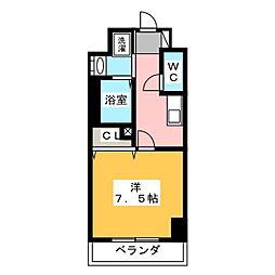 リテラス本所吾妻橋 1Kの間取図画像