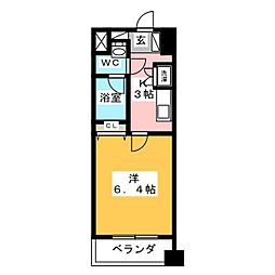 ＫＤＸレジデンス森下千歳 4階1Kの間取り