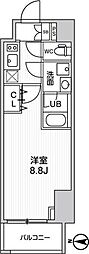 ALTERNAKIKUKAWA2 1Kの間取図画像