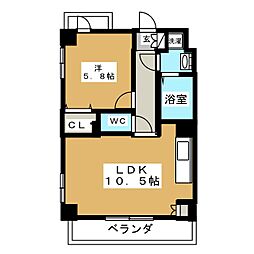 GrandChariot 1LDKの間取図画像