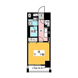 スタンズ大島 1Kの間取図画像