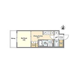 GRANPASEO清澄白河2 1DKの間取図画像