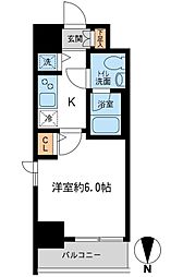 KDXレジデンス大島 1Kの間取図画像