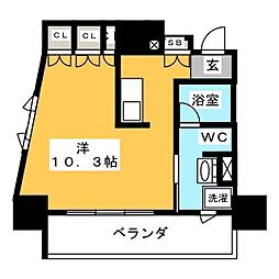ParkAxis本郷の杜 1Kの間取図画像
