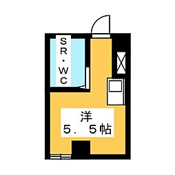 レジェンド秋葉原 ワンルームの間取図画像
