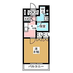 パークアクシス御茶ノ水ステージ 1Kの間取図画像