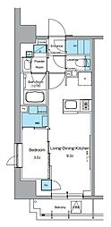 ルフォンプログレ上野御徒町 1LDKの間取図画像