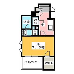 Live Casa 門前仲町 3階1Kの間取り