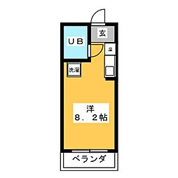 IWPビル ワンルームの間取図画像