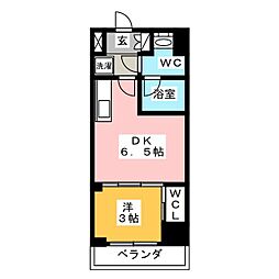 Urbanex深川木場 1DKの間取図画像