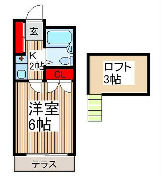 メゾン・ド・平岡 103｜埼玉県さいたま市南区辻３丁目(賃貸アパート1K・1階・16.20㎡)の写真 その2