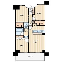 間取図画像 3LDK