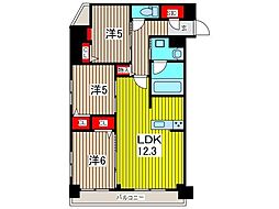 コンフォリア川口本町 1階3LDKの間取り