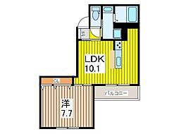 間取図画像 1LDK