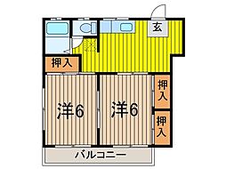 間取図画像 2DK
