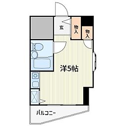 J-フラッツ川口本町 ワンルームの間取図画像