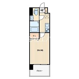 グランフォース西川口 1Kの間取図画像
