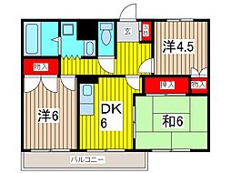 イーストビレッジ 3LDKの間取図画像