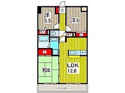 グランドールUNS 3LDKの間取図画像