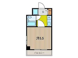 ジョイフル西川口第2 1Kの間取図画像