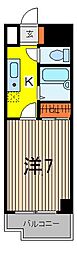 ステイシス川口 1Kの間取図画像