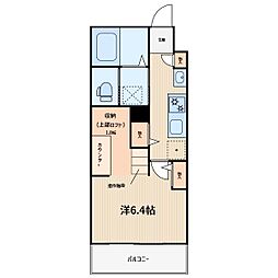スカイルーチェ川口芝中田 1Kの間取図画像