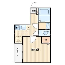 Solaria川口元郷 1Kの間取図画像